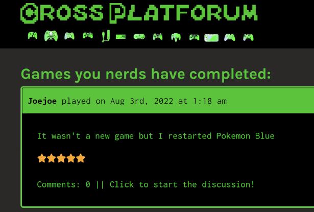 Cross-Platforum